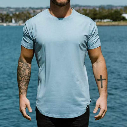Walter – Slim Fit Sport T-Shirt mit Rundsaum
