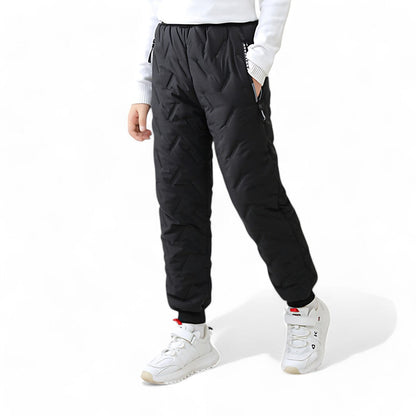 Kinder Outdoor Winter Thermohose – Wasserdicht & Gefüttert für Jungen und Mädchen – Sportliche Schneehose für Aktivitäten