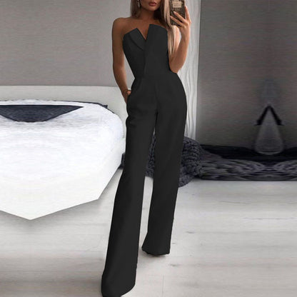 Damen Eleganter Jumpsuit Bandeau Stil für Party, Abend und Freizeit