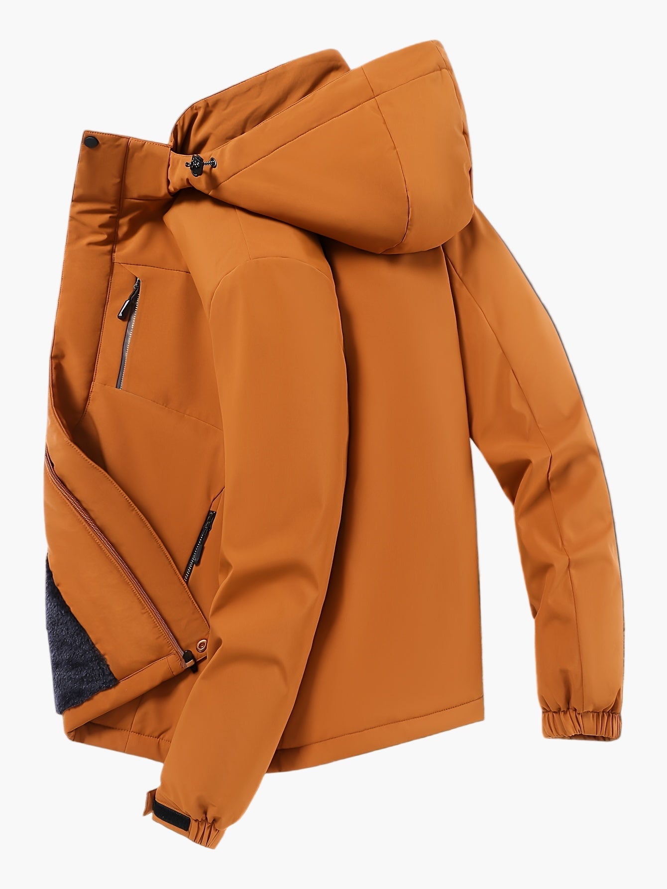 Herren Outdoor Funktionsjacke mit Kapuze – Sportlicher Windbreaker für Wandern & Freizeit