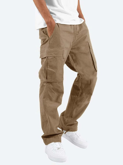Herren Cargo-Hose im Streetwear-Stil – Bequeme Freizeithose mit geradem Schnitt und großen Taschen