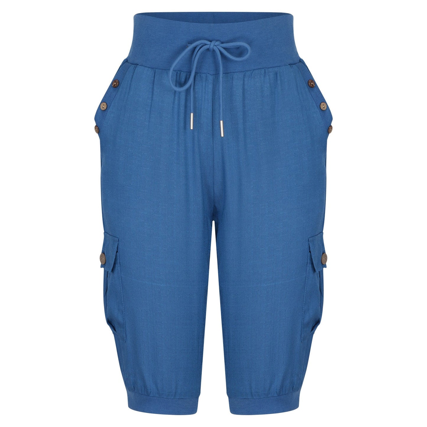 Rachel – Modische Damen Cargo-Hosen aus Baumwolle und Leinen mit Taschen