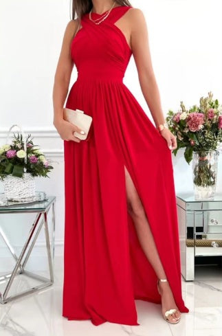 Natalie – Ärmelloses Sommerkleid mit Nackenband