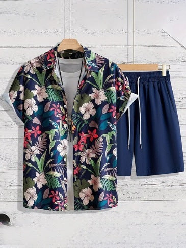 Gabriel – Legeres Herrenhemd und Shorts Set