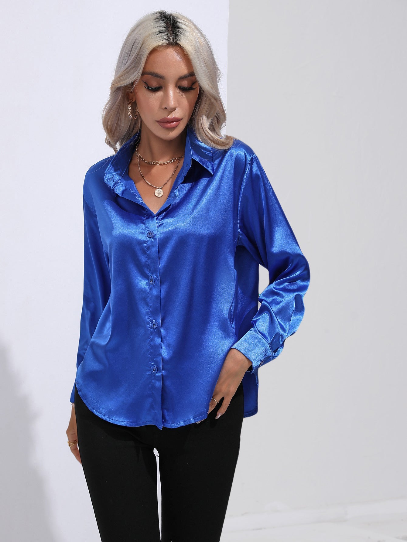 Pamela – Satin Hemd für Damen