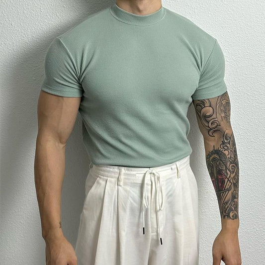 Andrew – Amerikanisches T-Shirt mit Halbkragen