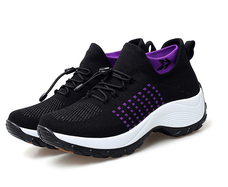Amanda – Hoch elastische atmungsaktive Sportschuhe für Damen mit fliegendem Gewebe