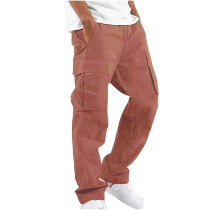 Herren Cargo-Hose im Streetwear-Stil – Bequeme Freizeithose mit geradem Schnitt und großen Taschen