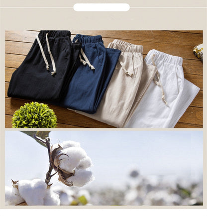 Herren Leinen Sommeranzug Set – Lässiges zweiteiliges Outfit mit Kurzarmhemd und Hose – Ideal für Freizeit & Alltag