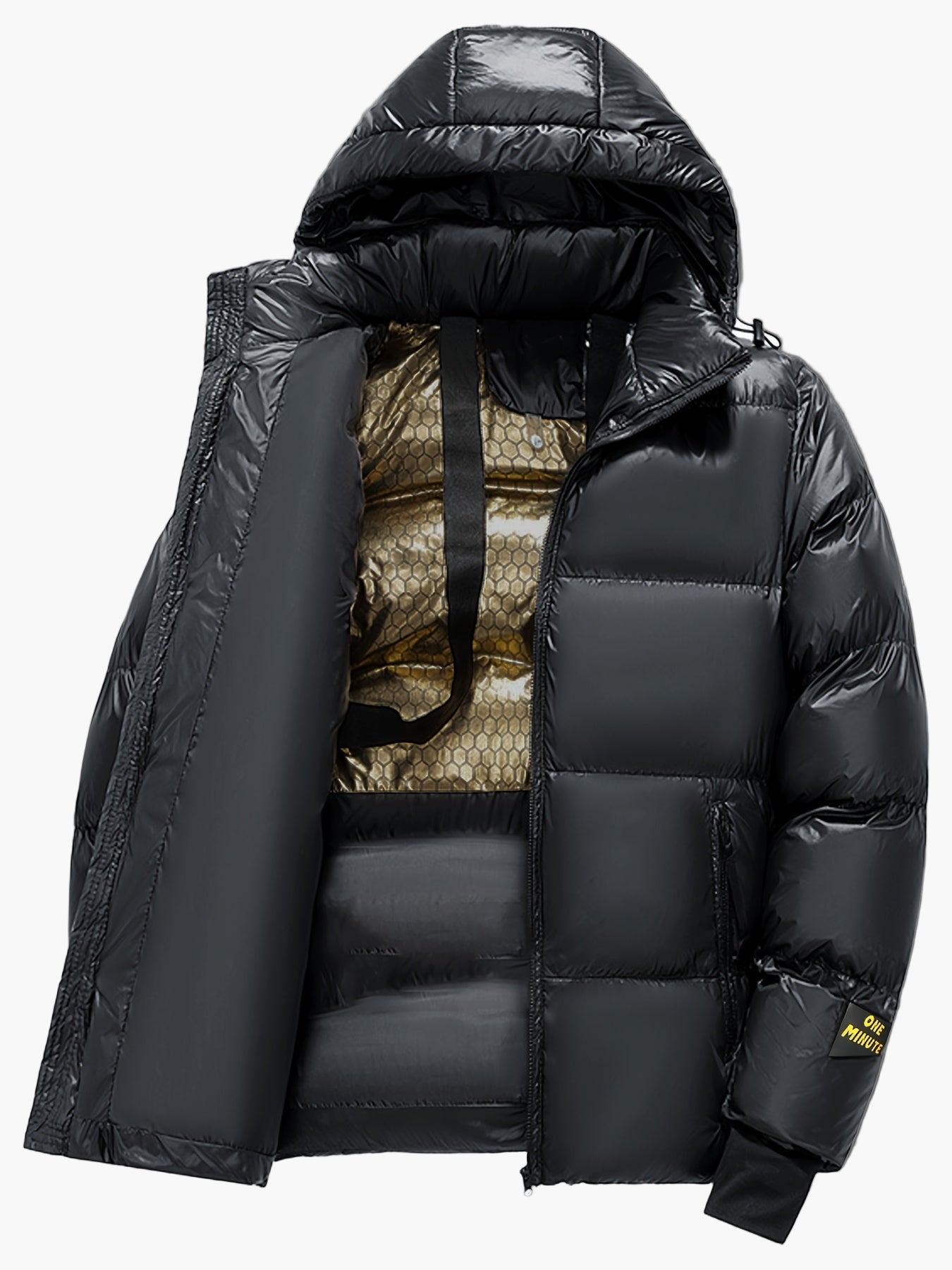 Herren Daunenjacke mit Kapuze für Outdoor und Alltag – Winter Steppjacke, Casual Style