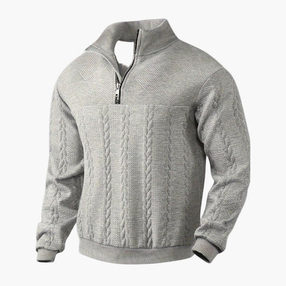 Herren Half-Zip Strickpullover – Modischer Freizeitpullover für Alltag & Büro