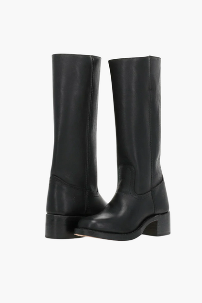 Damen Klassische Stiefel mit Blockabsatz – Modischer Alltags-Look