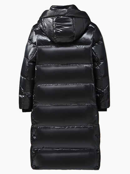 Herren Winter Steppmantel mit Kapuze – Langer Casual Puffer für kalte Tage