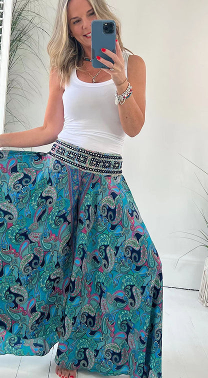 Sandra – Lockerer Rock mit weitem Saum für Damen