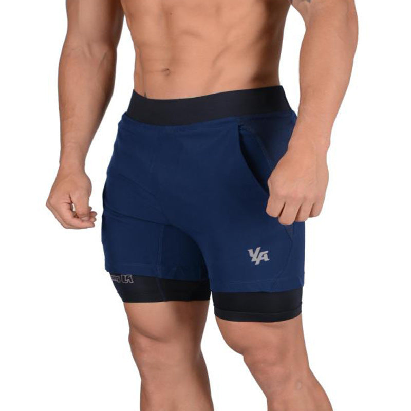 Chris – Sportliche Herren-Laufshorts aus Premium Veganleder für das Fitnessstudio