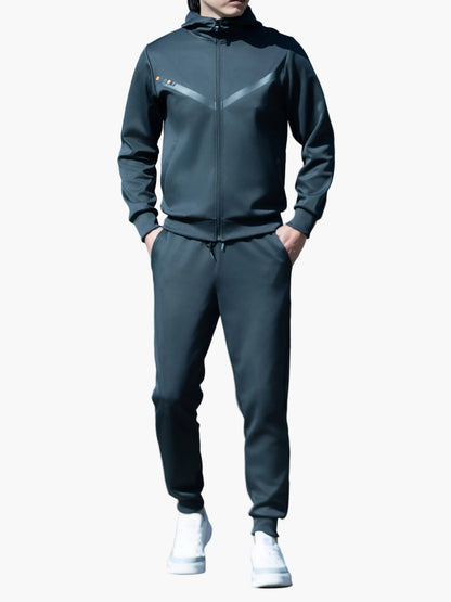 Herren Trainingsanzug Sport Set mit Kapuze – Freizeit & Fitness, Zweiteiler, Modernes Design