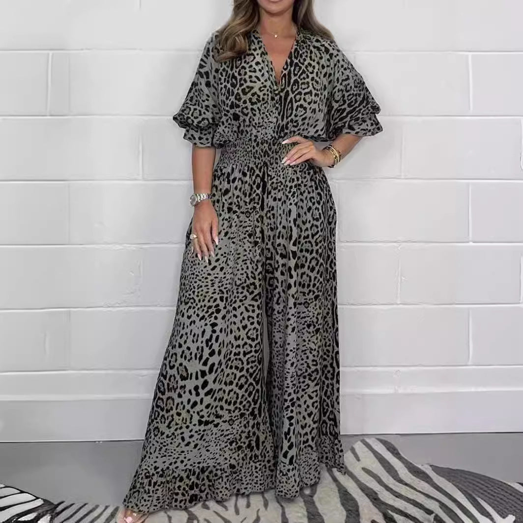 Karen – Eleganter Damen-Jumpsuit mit Leopardenmuster