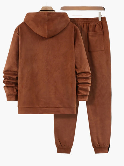 Herren Freizeit Trainingsanzug mit Kapuze – Sportlicher Zweiteiler für Alltag und Fitness