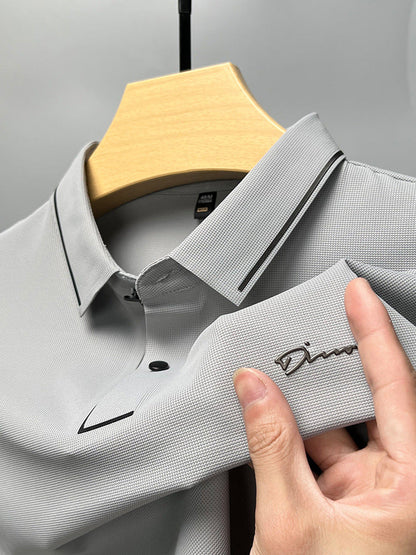 Charlie – Sommer-Polohemd mit kurzen Ärmeln aus Ice Silk