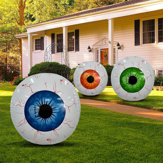 Halloween Deko Aufblasbare Riesen-Augen für Garten und Party