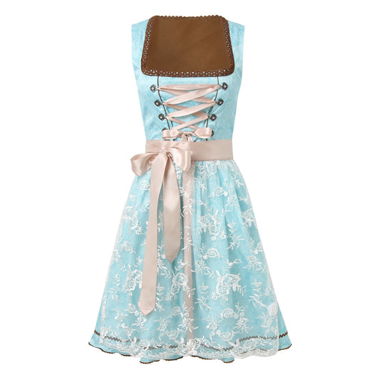Damen Trachtenkleid Dirndl im Retro-Stil – Oktoberfest Outfit für Volksfeste und besondere Anlässe