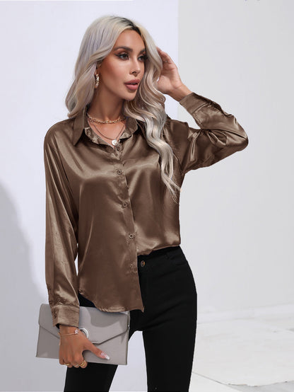 Pamela – Satin Hemd für Damen