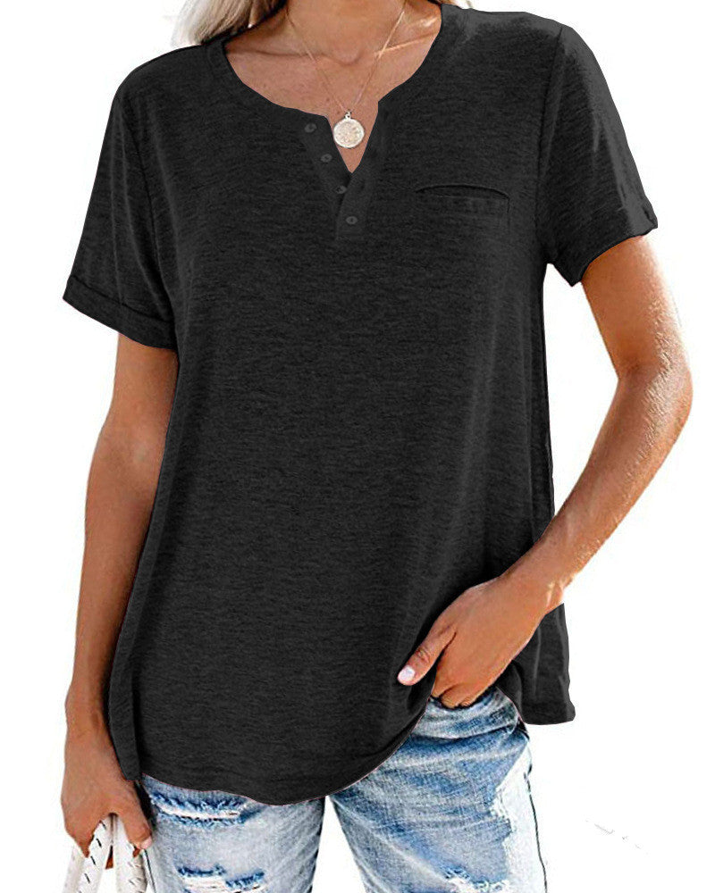 Dawn – Lockeres Damen T-Shirt mit V-Ausschnitt
