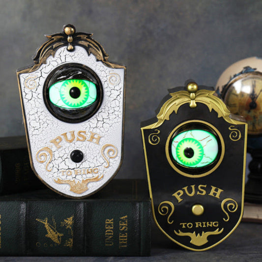 Halloween Deko Türglocke mit leuchtendem Auge – Gruselige Klingel für Halloween-Partys & Spukhaus