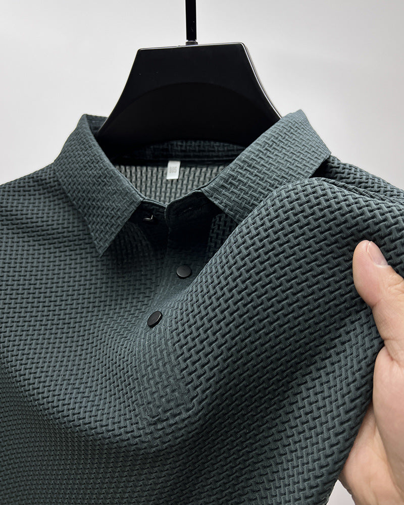 Philip – Kurzarm-T-Shirt aus Mesh-Ice-Seide