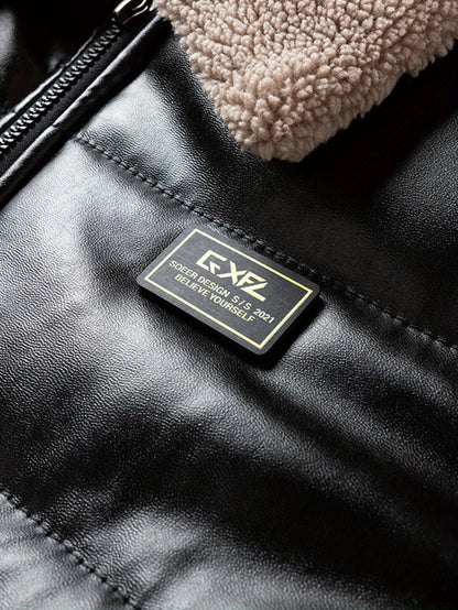 Herren Steppjacke mit Teddykragen – Modische Winterjacke für Alltag & Freizeit