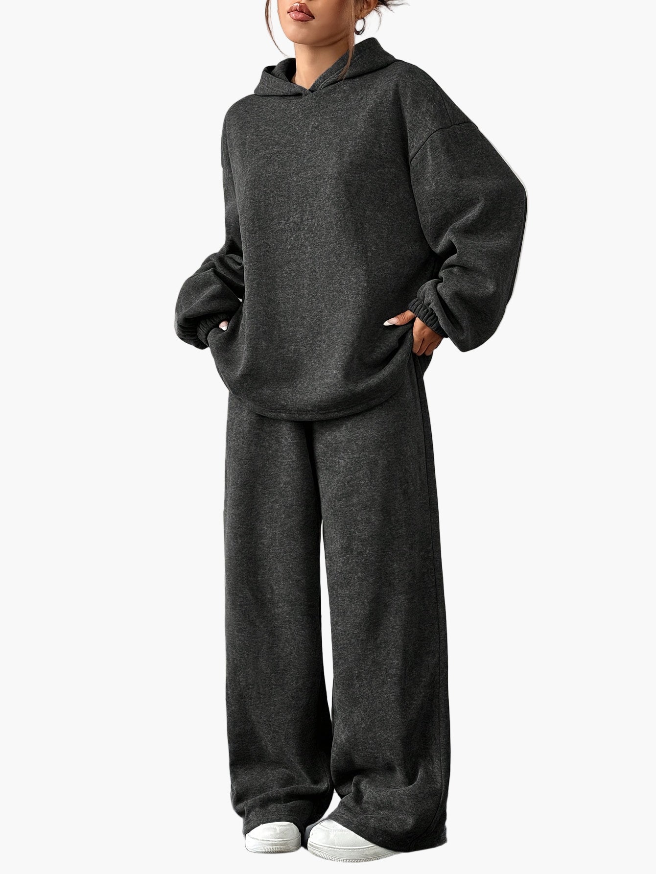 Damen Freizeit Hoodie & Jogginghose Set – Bequemer Loungewear Trainingsanzug für Herbst und Winter