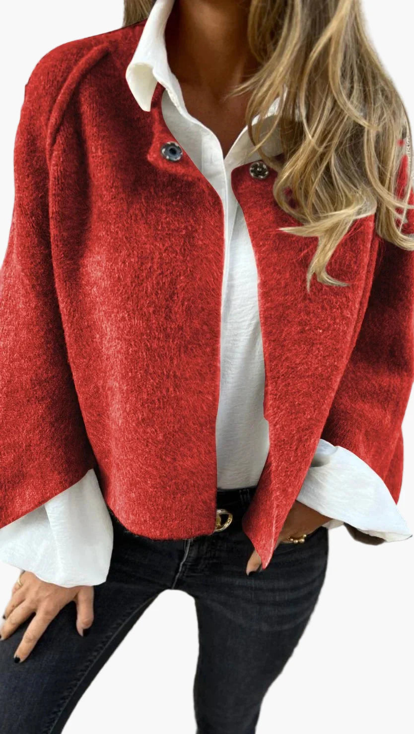 Damen Kurzjacke Modern Elegant – Für Büro & Freizeit, Stilvolle Übergangsjacke