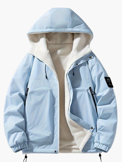 Herren Freizeit Winterjacke mit Kapuze – Modische Outdoor Übergangsjacke, Alltag & Streetwear