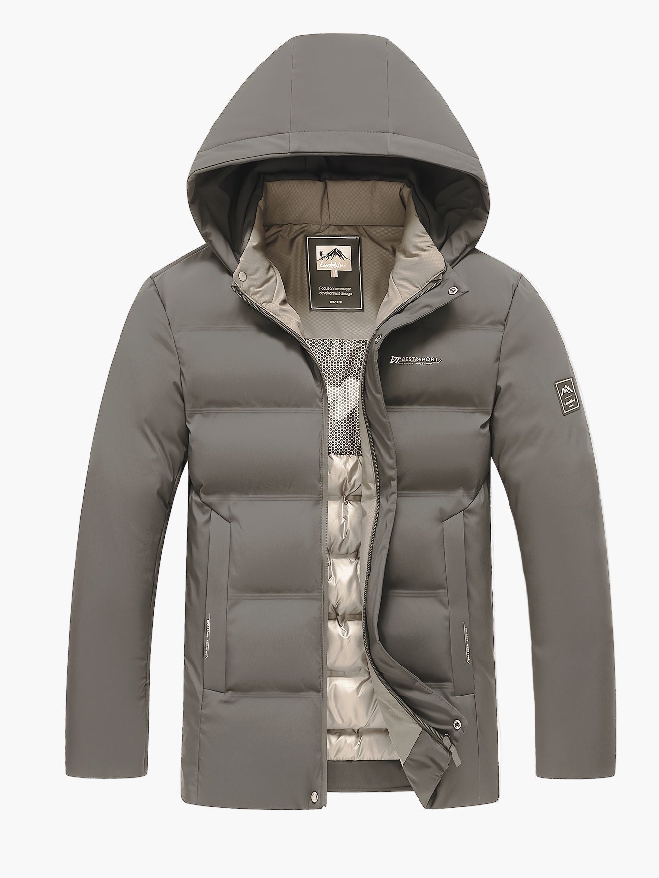 Herren Winter Steppjacke mit Kapuze – Wärmende Outdoorjacke für Alltag & Freizeit