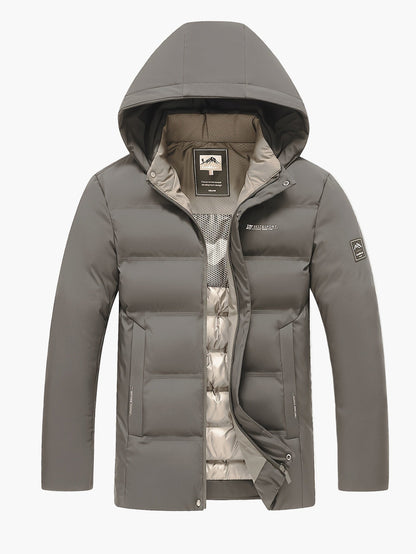 Herren Winter Steppjacke mit Kapuze – Wärmende Outdoorjacke für Alltag & Freizeit
