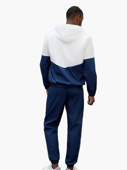 Herren Trainingsanzug Freizeit Sportanzug mit Kapuze – Modernes Set für Alltag & Fitness