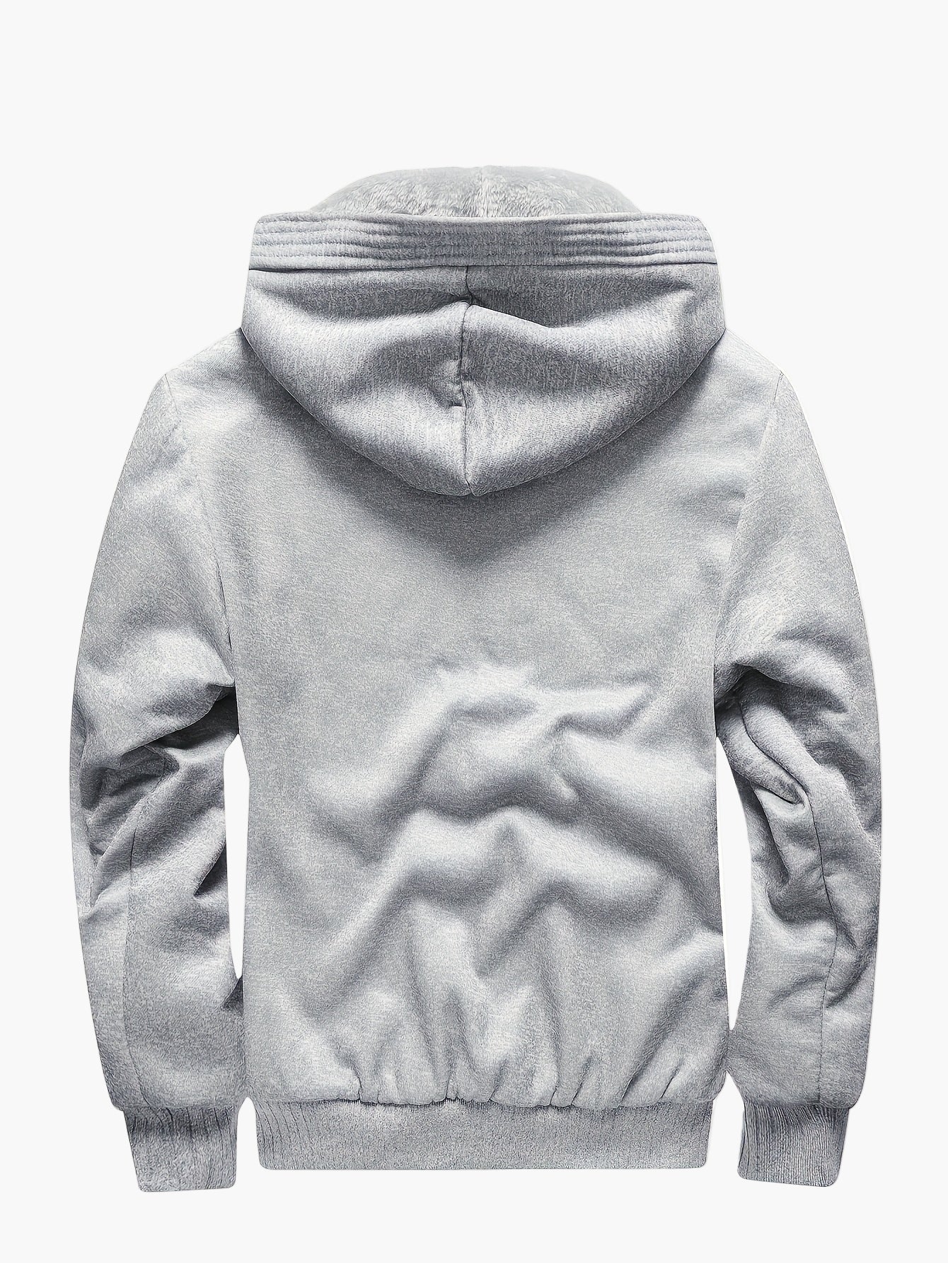 Herren Winter Kapuzenjacke mit Plüschfutter – Warme Freizeitjacke für kalte Tage