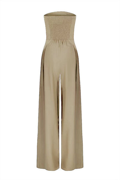 Sue – Weite Jumpsuit mit Rückenfreiheit und Tube-Top