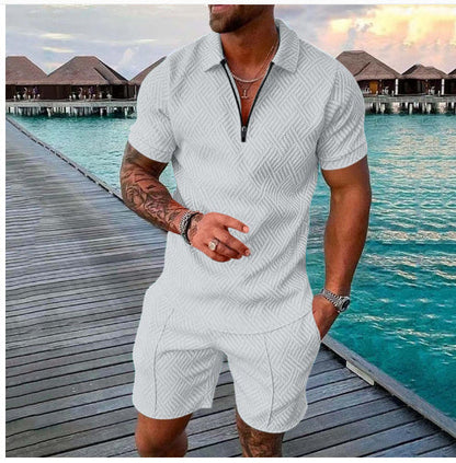 Dale – Herren Sommer Kurzarm Shorts Freizeitanzug