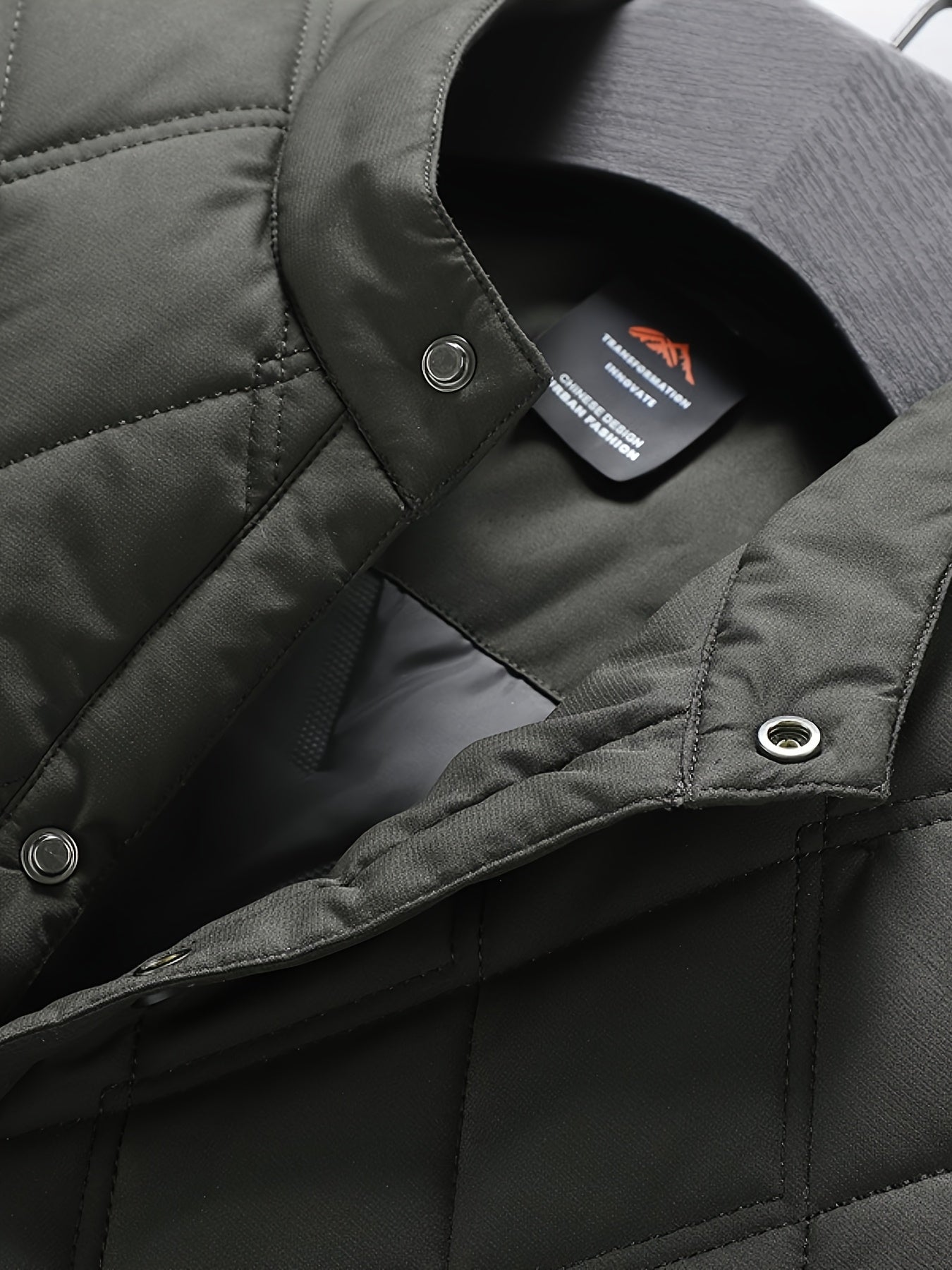 Herren Steppjacke mit modernem Rautenmuster – Eleganter Alltagsstil für Business & Freizeit