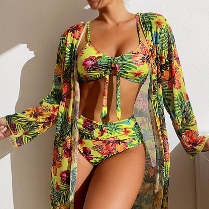 Heidi – Langärmlige Bluse mit Schwimmanzug im drei-teiligen Set