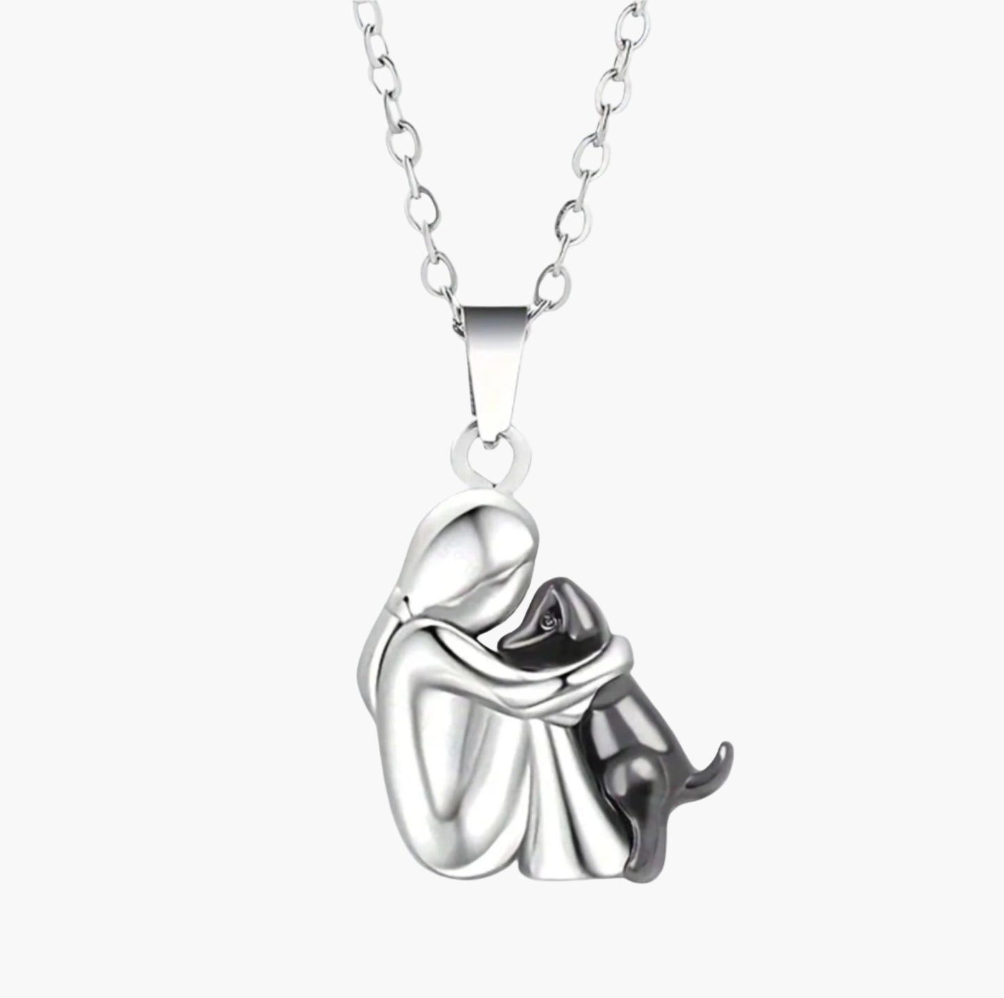 Damen Halskette mit Hund-Anhänger – Symbol für Freundschaft & Liebe, Geschenk für Hundefreunde