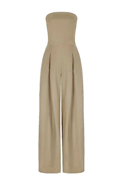 Sue – Weite Jumpsuit mit Rückenfreiheit und Tube-Top