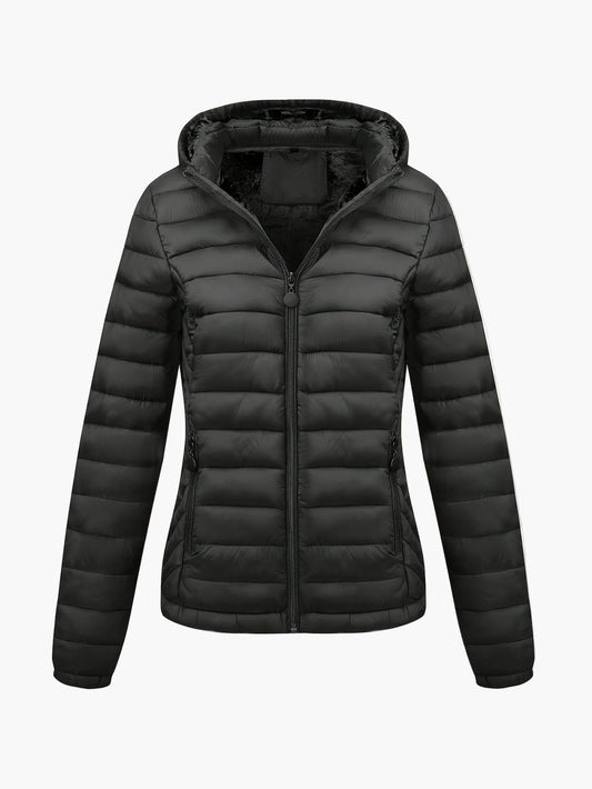 Damen Steppjacke mit Kapuze – Leichte Freizeitjacke für Herbst und Winter