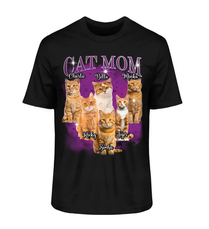 Amy – Vintage "Cat Mom" Grafik-T-Shirt für Damen