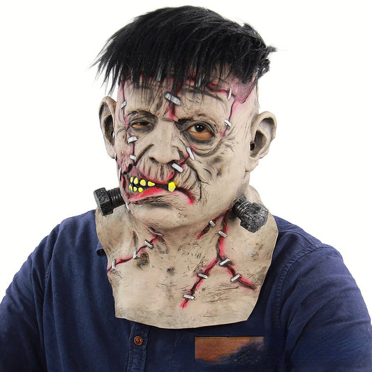 Halloween Frankenstein Monster Latex Maske für Erwachsene – Gruseliges Kostüm-Accessoire