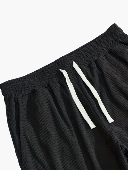 Herren Freizeit Zweiteiler Set mit Knopfleiste – Lockerer Stil für Alltag und Freizeit