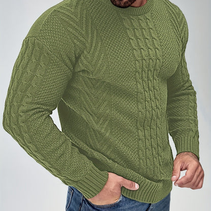 Herren Strickpullover Grobstrick Modern Casual Winterpullover