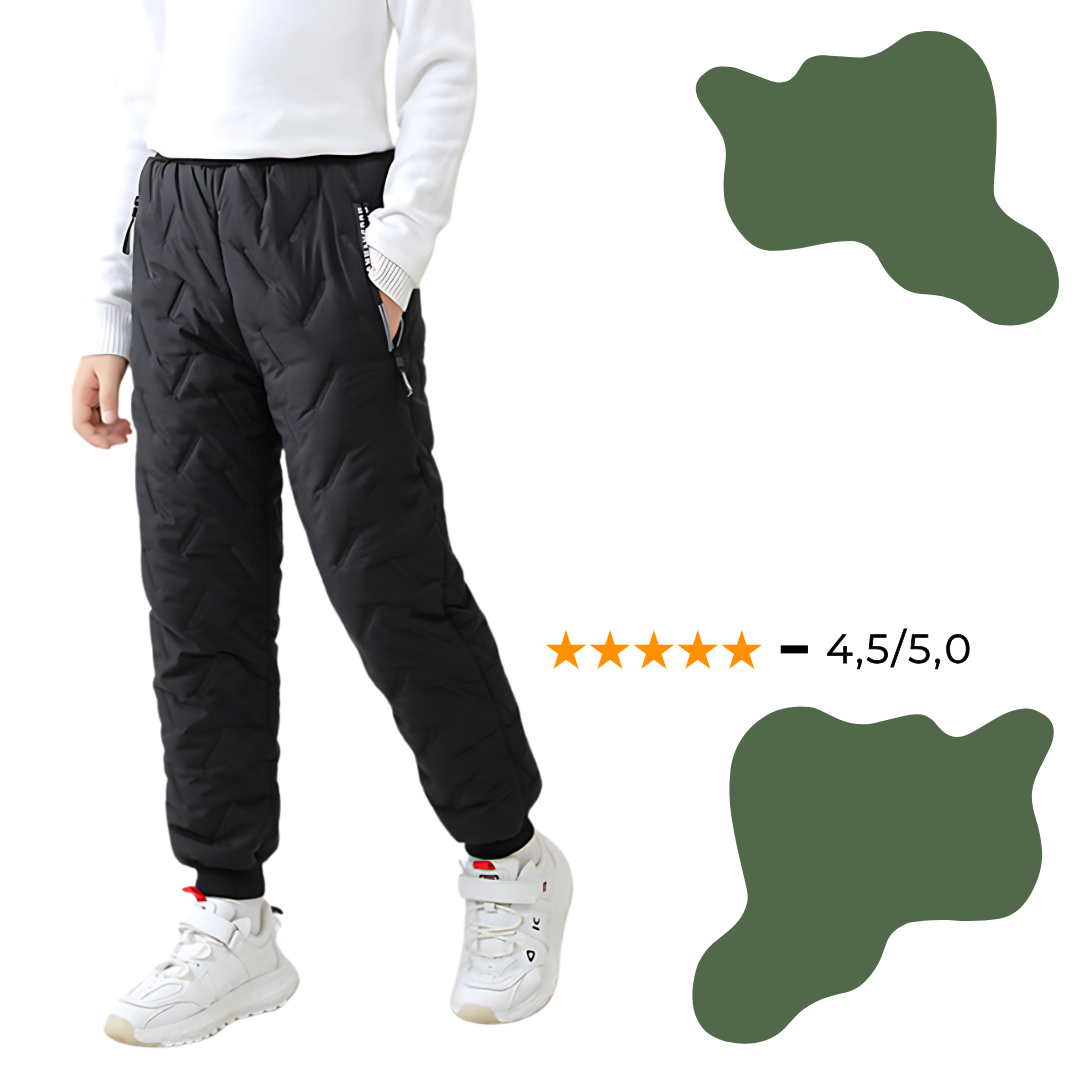 Kinder Outdoor Winter Thermohose – Wasserdicht & Gefüttert für Jungen und Mädchen – Sportliche Schneehose für Aktivitäten
