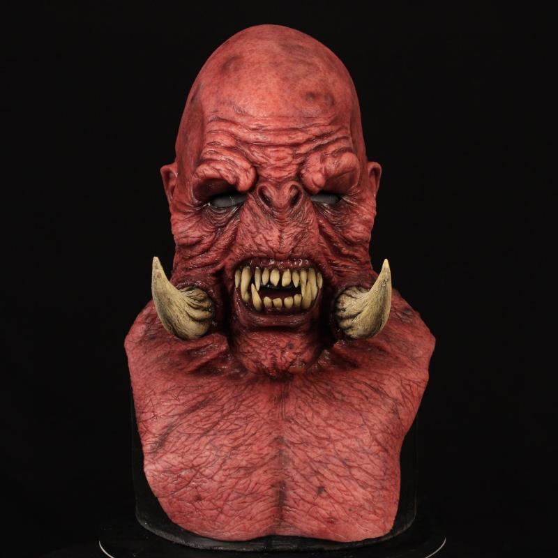 Halloween Latex Orc Maske für Erwachsene – Gruselige Warcraft Monster Verkleidung